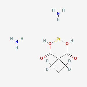 molecular formula C6H14N2O4Pt B15143148 Carboplatin-d4 