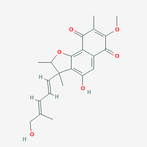 molecular formula C22H24O6 B151434 Furaquinocin E CAS No. 134985-00-5