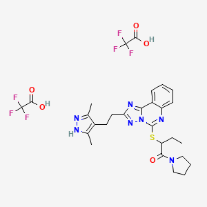molecular formula C28H31F6N7O5S B15143453 NCGC00538431 