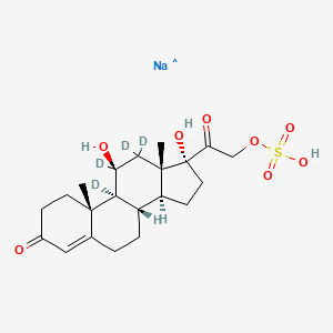 molecular formula C21H30NaO8S B15143508 Cortisol-21-sulfate-d4 (sodium salt) 