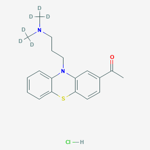1-[10-[3-[Bis(trideuteriomethyl)amino]propyl]phenothiazin-2-yl]ethanone;hydrochloride