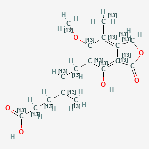 molecular formula C17H20O6 B1514385 Mycophenolic acid-13C17 CAS No. 1202866-92-9
