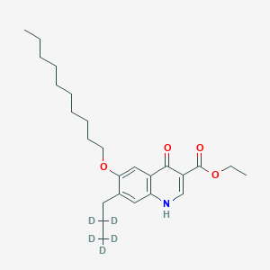 molecular formula C25H37NO4 B1514386 Ethyl 6-decoxy-4-oxo-7-propyl-1H-quinoline-3-carboxylate-[d5] CAS No. 1228182-55-5