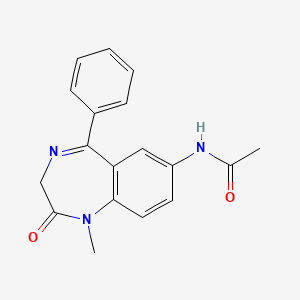 N-(1-Methyl-2-oxo-5-phenyl-2,3-dihydro-1H-1,4-benzodiazepin-7-yl)acetamide