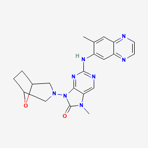 molecular formula C21H22N8O2 B15143889 DNA-PK-IN-5 