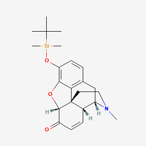 (4S,4Ar,7aR,12bS)-9-[tert-butyl(dimethyl)silyl]oxy-3-methyl-1,2,4,4a,7a,13-hexahydro-4,12-methanobenzofuro[3,2-e]isoquinolin-7-one