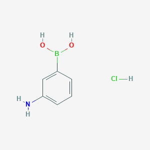 molecular formula C6H9BClNO2 B151440 3-Aminophenylboronic acid hydrochloride CAS No. 85006-23-1