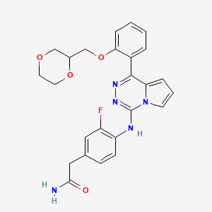 molecular formula C25H24FN5O4 B15144011 Hypoglycemic agent 1 