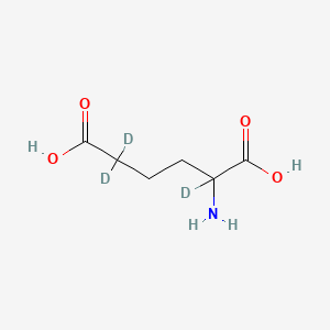 molecular formula C6H11NO4 B15144041 Aminoadipic acid-d3 