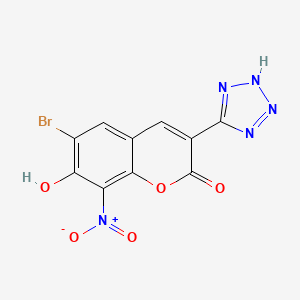 molecular formula C10H4BrN5O5 B15144060 GPR35 agonist 1 