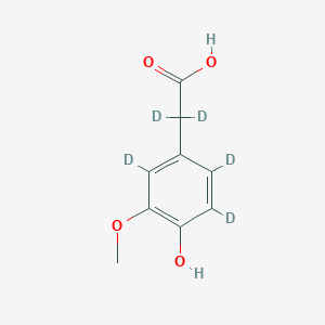 molecular formula C9H10O4 B15144123 Homovanillic acid-d5 