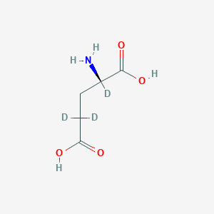molecular formula C5H9NO4 B15144147 DL-Glutamic acid-d3 