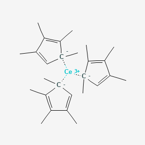 molecular formula C27H39Ce B1514422 cerium(3+);tris(1,2,3,5-tetramethylcyclopenta-1,3-diene) CAS No. 251984-08-4