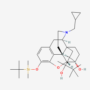 molecular formula C34H53NO4Si B1514436 3-O-(tert-Butyldimethylsilyloxy)-6-O-desmethyl Buprenorphine CAS No. 130668-49-4