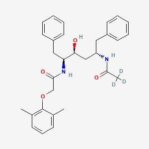 molecular formula C30H36N2O4 B15144382 N2-Des(L-valinyl) N2-acetyl Lopinavir-d3 