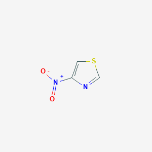 molecular formula C3H2N2O2S B151444 4-Nitro-1,3-thiazole CAS No. 138294-23-2
