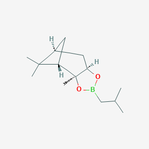 molecular formula C14H25BO2 B151445 (3aS,4S,6S,7aR)-2-Isobutyl-3a,5,5-trimethylhexahydro-4,6-methanobenzo[d][1,3,2]dioxaborole CAS No. 84110-34-9