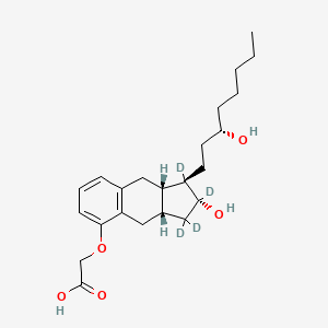 molecular formula C23H34O5 B15144528 Treprostinil-d4 
