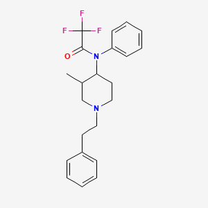 molecular formula C22H25F3N2O B1514453 2,2,2-Trifluoro-N-[3-methyl-1-(2-phenylethyl)piperidin-4-yl]-N-phenylacetamide CAS No. 144480-17-1