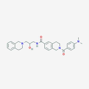 molecular formula C31H36N4O3 B15144584 DW14800 