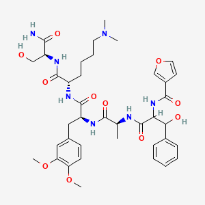 molecular formula C39H53N7O11 B15144763 UNC6212 (Kme2) 