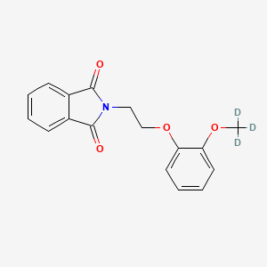 molecular formula C17H15NO4 B15144908 N-[2-(o-Methoxyphenoxy)ethyl]phthalimide-d3 