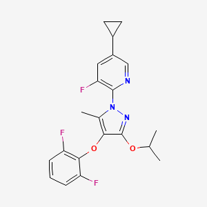molecular formula C21H20F3N3O2 B15145137 Dhodh-IN-1 