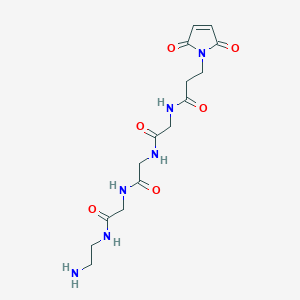 molecular formula C15H22N6O6 B15145204 Mal-C2-Gly3-EDA 