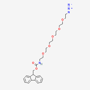 molecular formula C27H36N4O7 B15145495 Fmoc-N-amido-PEG5-azide 