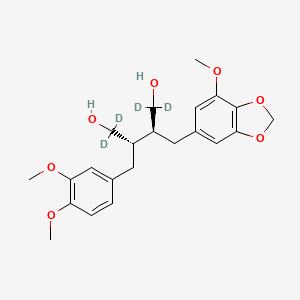 molecular formula C22H28O7 B15145544 1,4-O-Didesmethyl Phyllanthin-d4 