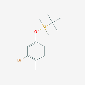 molecular formula C13H21BrOSi B151459 (3-Bromo-4-methylphenoxy)(tert-butyl)dimethylsilane CAS No. 164513-48-8