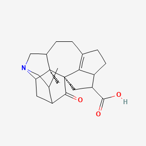 molecular formula C22H29NO3 B15145967 Daphnilongeranin C 