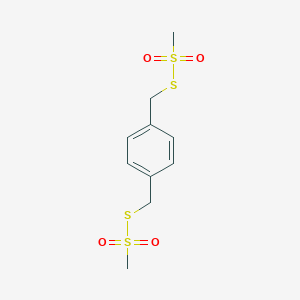 molecular formula C10H14O4S4 B015146 alpha,alpha'-Paraxylyl Bismethanethiosulfonate CAS No. 3948-46-7
