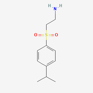 molecular formula C11H17NO2S B15146033 2-(4-Isopropylphenylsulfonyl)ethanamine CAS No. 771584-05-5