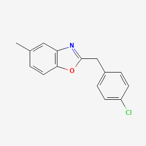molecular formula C15H12ClNO B15146097 2-(4-Chlorobenzyl)-5-methyl-1,3-benzoxazole 