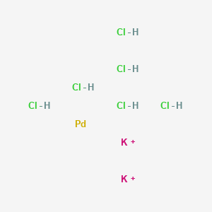 molecular formula Cl6H6K2Pd+2 B15146108 Dipotassium;palladium;hexahydrochloride 
