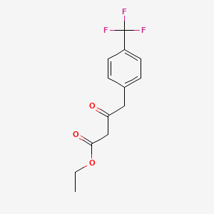 molecular formula C13H13F3O3 B15146309 Ethyl 4-(4-(trifluoromethyl)phenyl)-3-oxobutanoate 