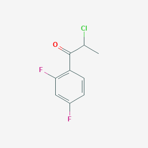 molecular formula C9H7ClF2O B151465 2-Chloro-1-(2,4-difluorophenyl)propan-1-one CAS No. 138457-39-3