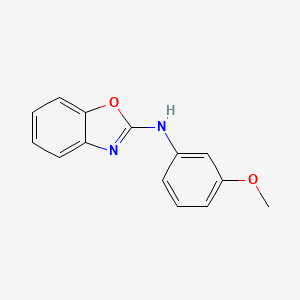molecular formula C14H12N2O2 B15146549 n-(3-Methoxyphenyl)benzo[d]oxazol-2-amine 