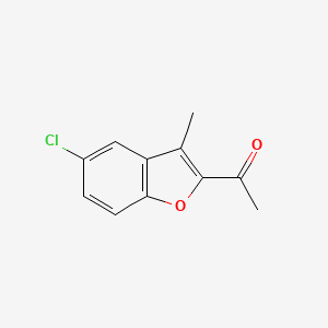 molecular formula C11H9ClO2 B15146761 2-Acetyl-5-chloro-3-methylbenzofuran 