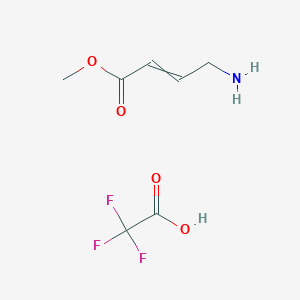 molecular formula C7H10F3NO4 B15146777 Methyl (E)-4-aminobut-2-enoate tfa 