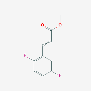 molecular formula C10H8F2O2 B15146859 Methyl (E)-3-(2,5-difluorophenyl)acrylate 