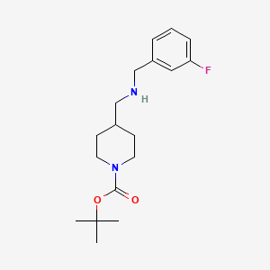 molecular formula C18H27FN2O2 B15146869 1-Boc-4-[(3-fluoro-benzylamino)-methyl]-piperidine CAS No. 887582-51-6
