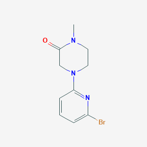 molecular formula C10H12BrN3O B15146919 4-(6-Bromopyridin-2-yl)-1-methylpiperazin-2-one 