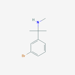 molecular formula C10H14BrN B15147044 [2-(3-Bromophenyl)propan-2-yl](methyl)amine 