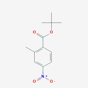 molecular formula C12H15NO4 B15147115 Tert-butyl 2-methyl-4-nitrobenzoate CAS No. 62621-12-9