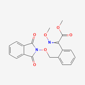 molecular formula C19H16N2O6 B15147214 Methyl 2-[2-[(1,3-dioxoisoindol-2-yl)oxymethyl]phenyl]-2-methoxyiminoacetate 