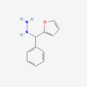molecular formula C11H12N2O B15147282 [(Furan-2-yl)(phenyl)methyl]hydrazine CAS No. 1016705-64-8