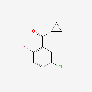 3-Chloro-6-fluorophenyl cyclopropyl ketone