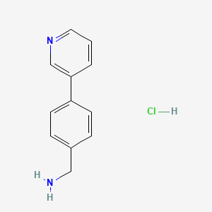 molecular formula C12H13ClN2 B15147345 4-Pyridin-3-YL-benzylamine hydrochloride 